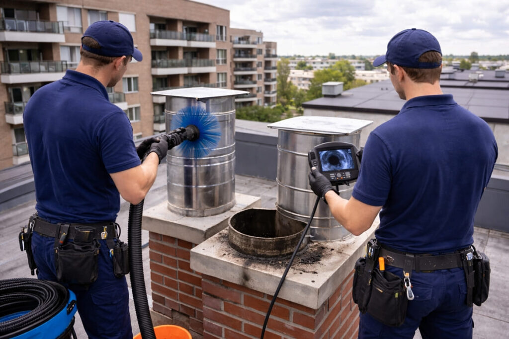 Solución de Olores y limpieza Chimeneas en comunidades