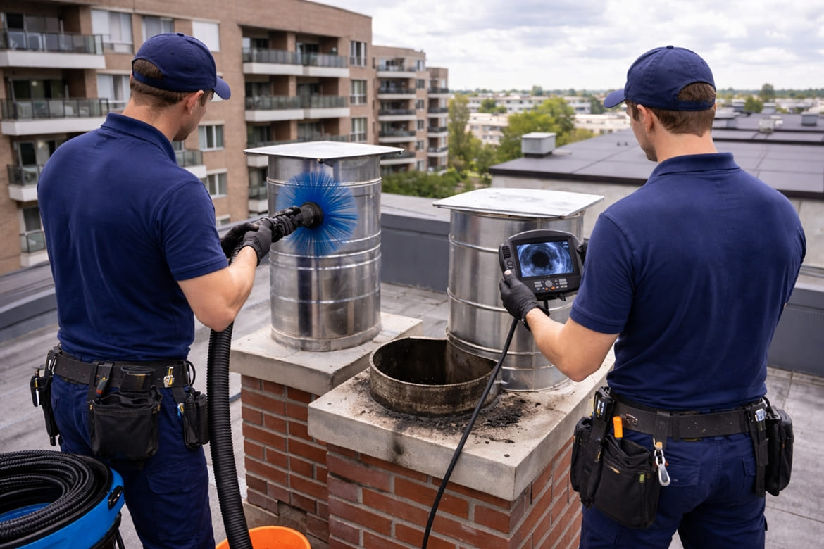 Solución de Olores y limpieza Chimeneas en comunidades