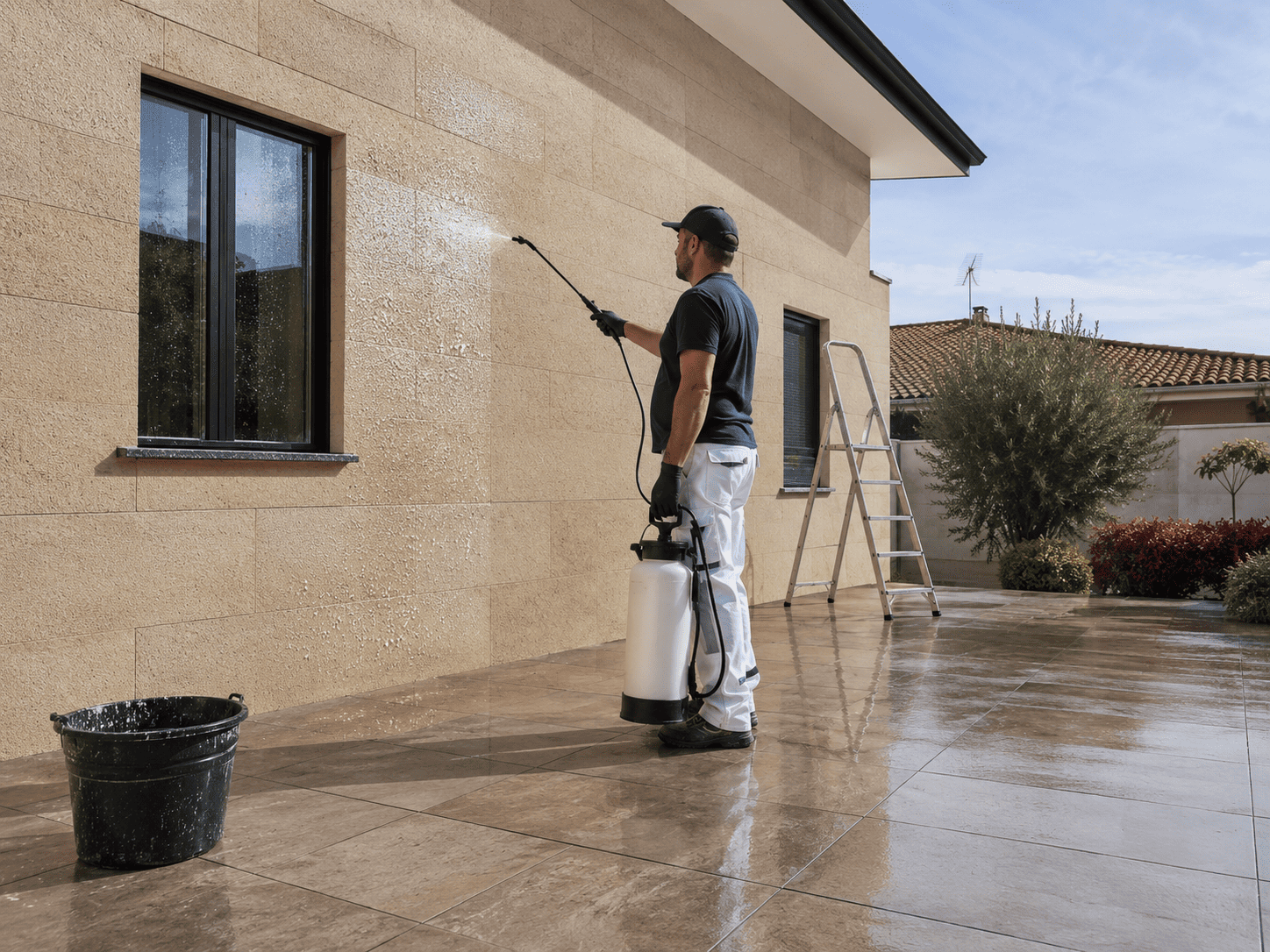 Hidrofugado de fachadas y patios en Madrid AFECOSER
